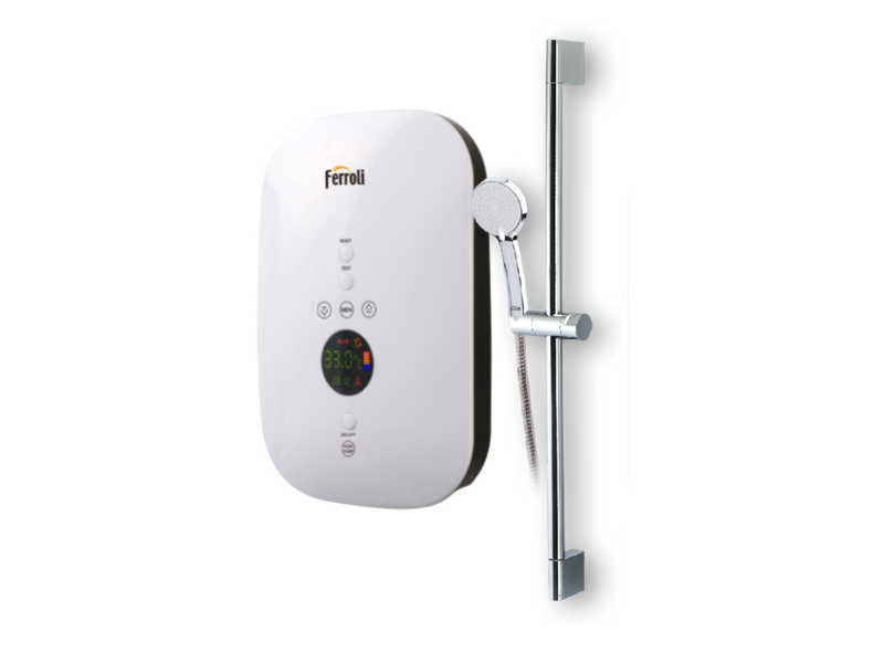 Máy nước nóng trực tiếp Ferroli DIVI SDP có bơm