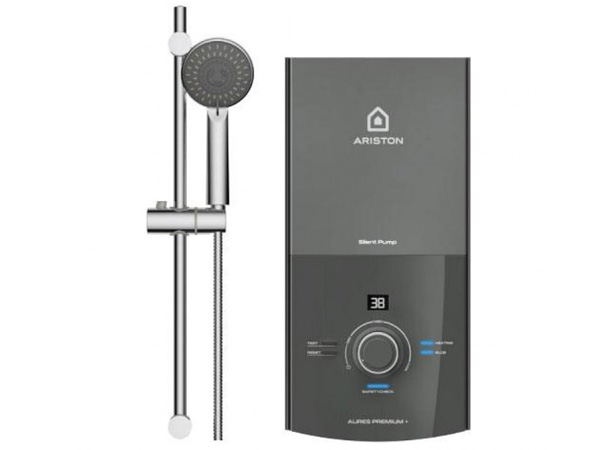 Máy nước nóng trực tiếp Ariston Aures Premium + 4.5P  Cao cấp- Kháng khuẩn -hiển thị nhiệt độ 